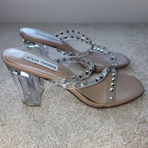 Steve Madden Clear Heels size 8